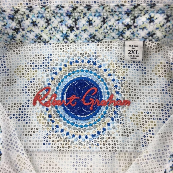 Robert Graham Balmoral Short Sleeve Shirt NWT $198 - Picture 9 of 12